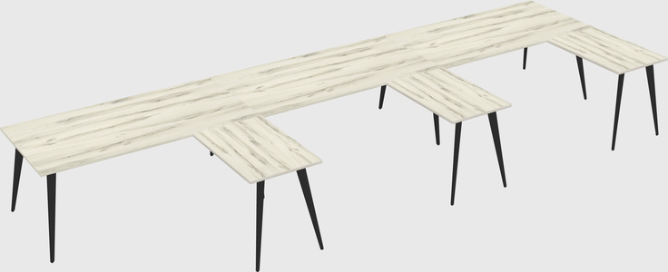 Modern l-shaped office desk