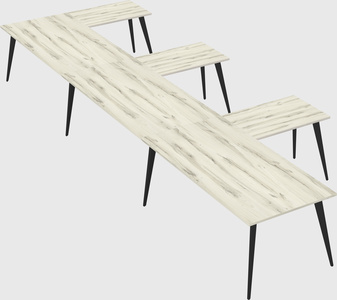 Modern l-shaped office desk