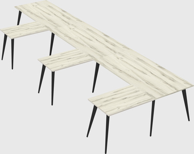 Modern l-shaped office desk