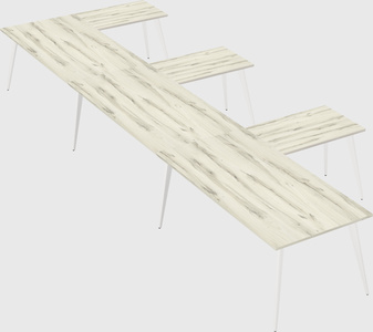 Modern l-shaped office desk