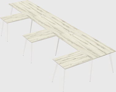 Modern l-shaped office desk