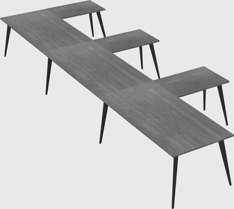 Modern l-shaped office desk