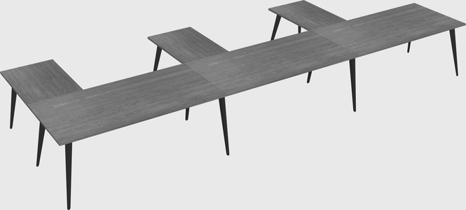 Modern l-shaped office desk