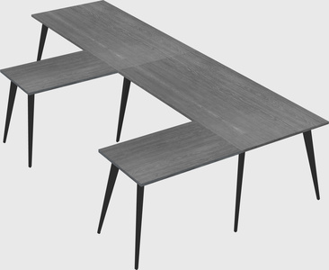 Modern l-shaped office desk