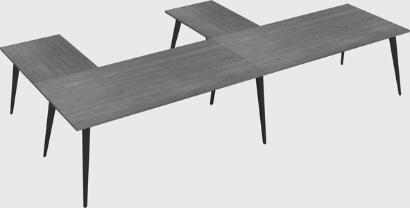 Modern l-shaped office desk