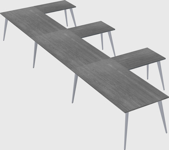 Modern l-shaped office desk
