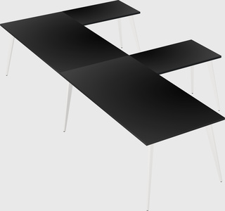 Modern l-shaped office desk