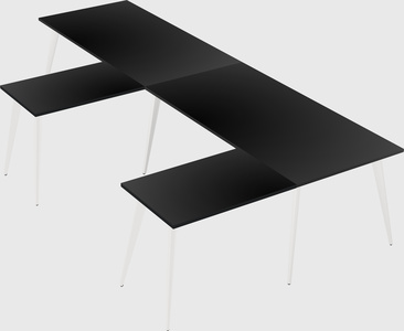 Modern l-shaped office desk