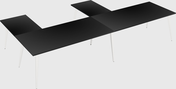 Modern l-shaped office desk