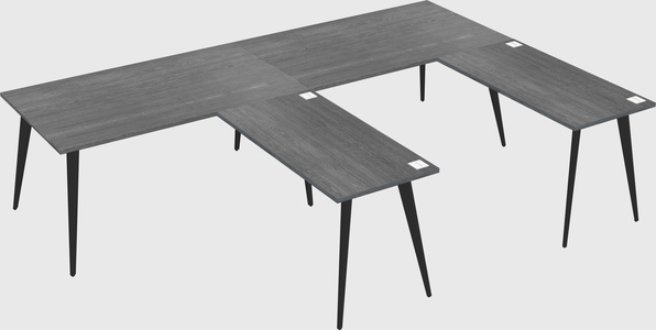 Modern l-shaped office desk