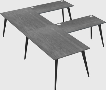 Modern l-shaped office desk