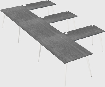 Modern l-shaped office desk