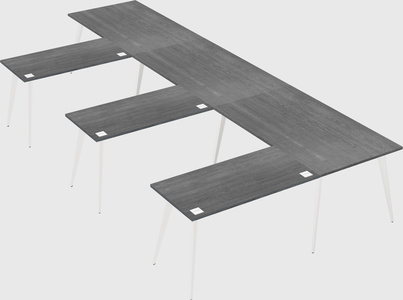 Modern l-shaped office desk