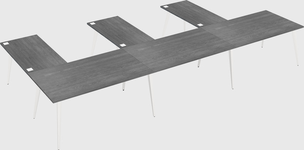 Modern l-shaped office desk