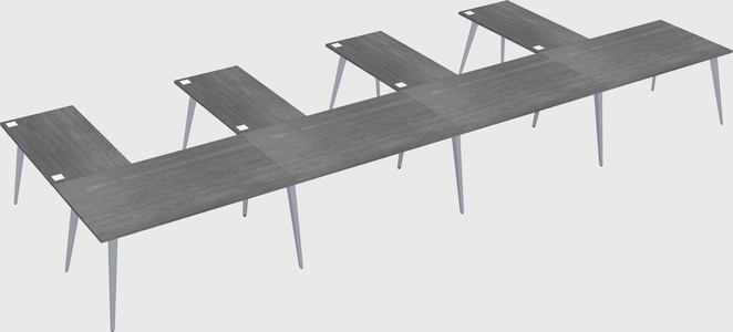 Modern l-shaped office desk