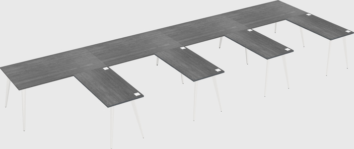 Modern l-shaped office desk