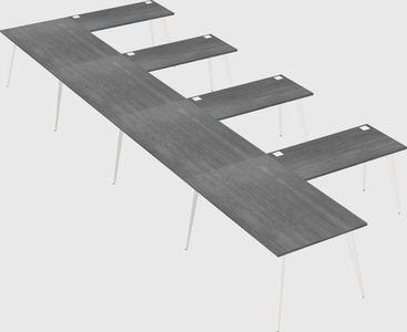 Modern l-shaped office desk