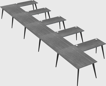 Modern l-shaped office desk
