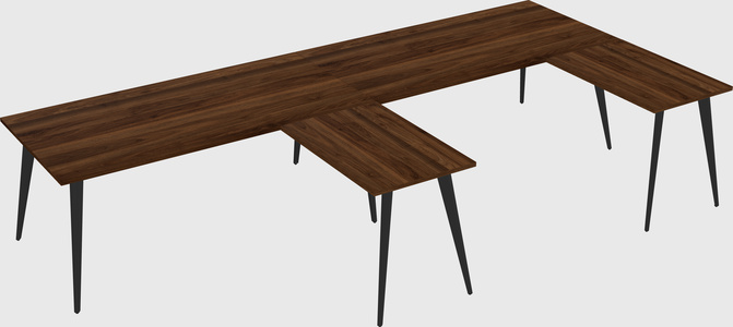 Modern l-shaped office desk