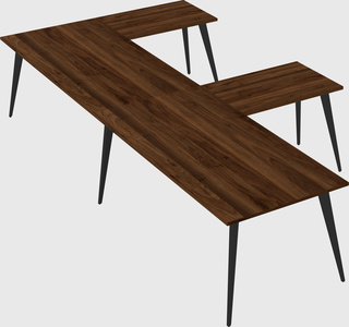 Modern l-shaped office desk