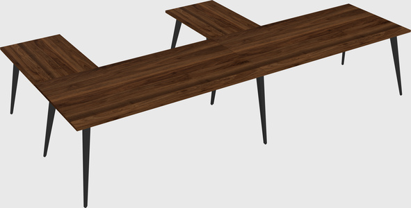 Modern l-shaped office desk