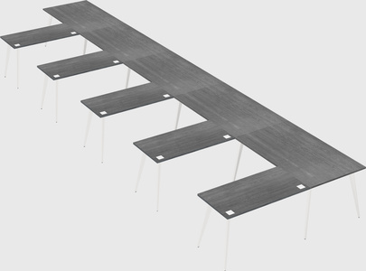 Modern l-shaped office desk