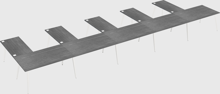 Modern l-shaped office desk