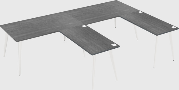 Modern l-shaped office desk