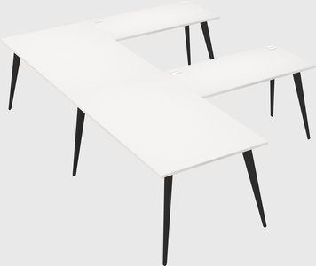 Modern l-shaped office desk