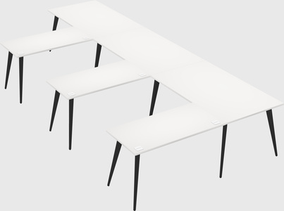 Modern l-shaped office desk