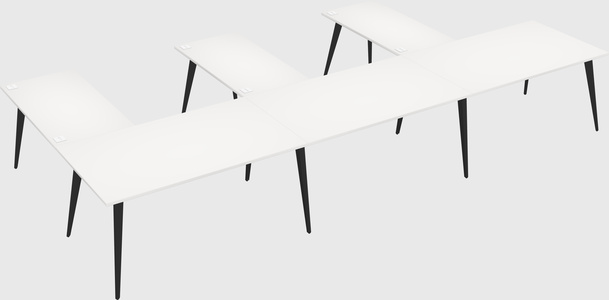 Modern l-shaped office desk