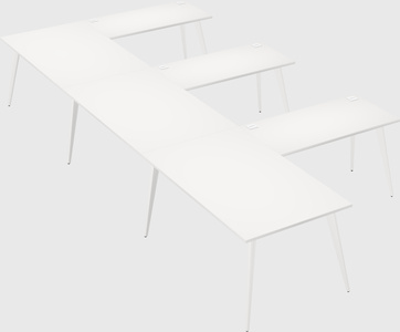 Modern l-shaped office desk