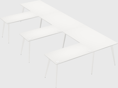 Modern l-shaped office desk