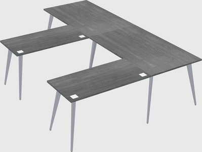 Modern l-shaped office desk
