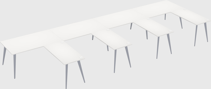 Modern l-shaped office desk