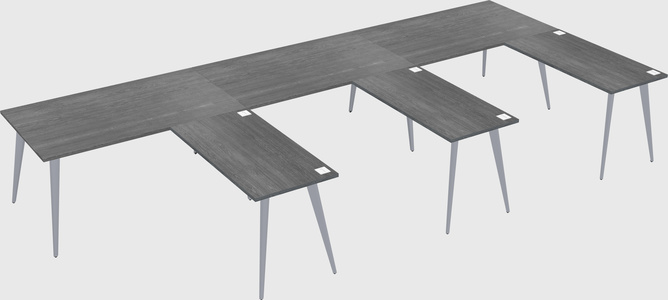 Modern l-shaped office desk
