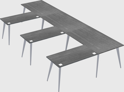 Modern l-shaped office desk