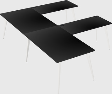 Modern l-shaped office desk