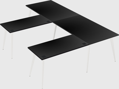 Modern l-shaped office desk