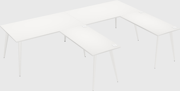 Modern l-shaped office desk