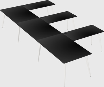 Modern l-shaped office desk