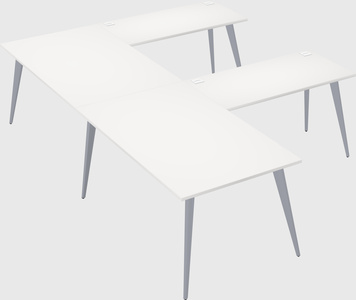 Modern l-shaped office desk