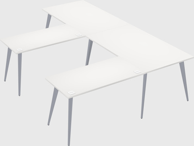 Modern l-shaped office desk