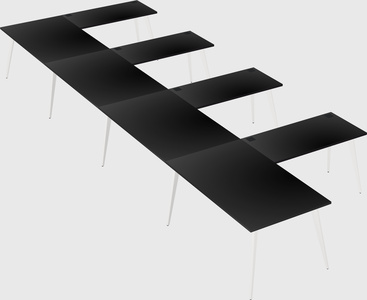 Modern l-shaped office desk