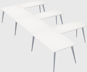 Modern l-shaped office desk