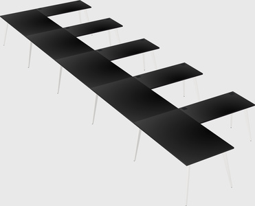 Modern l-shaped office desk
