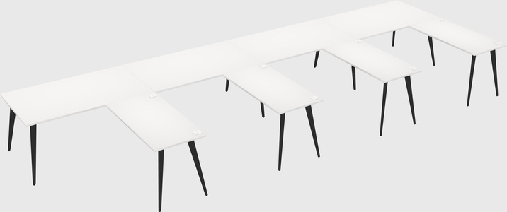 Modern l-shaped office desk