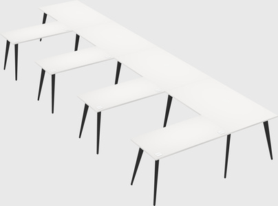 Modern l-shaped office desk