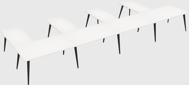 Modern l-shaped office desk