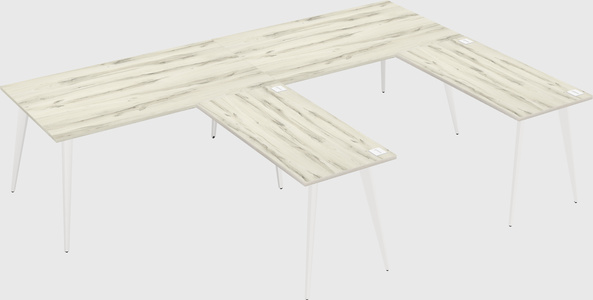 Modern l-shaped office desk